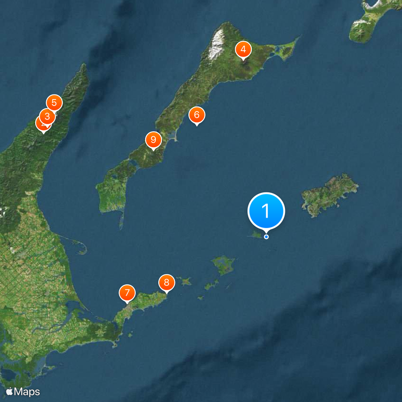Lesser Kuril Ridge Map