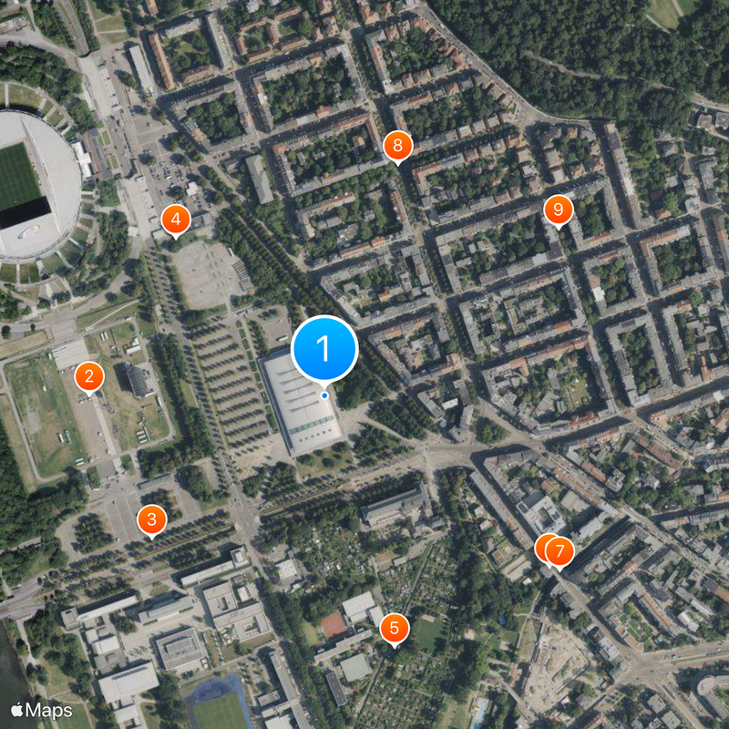 Arena Leipzig Kaart