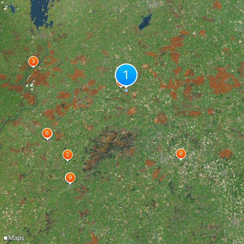Condado de Offaly Mapa
