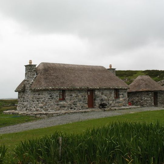 South Uist, Rhughasinish, Thatched Cottage