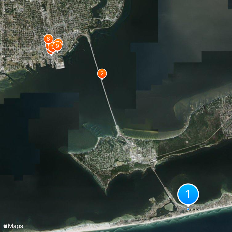 Pensacola Beach Map