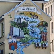 Mural WSB "Bydgoszcz Rzeka Możliwości"