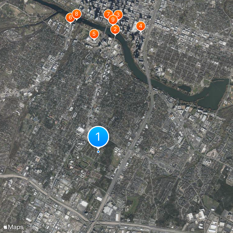 St. Edward's University Map