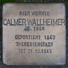 Stolperstein en memoria de Calmer Wallheimer