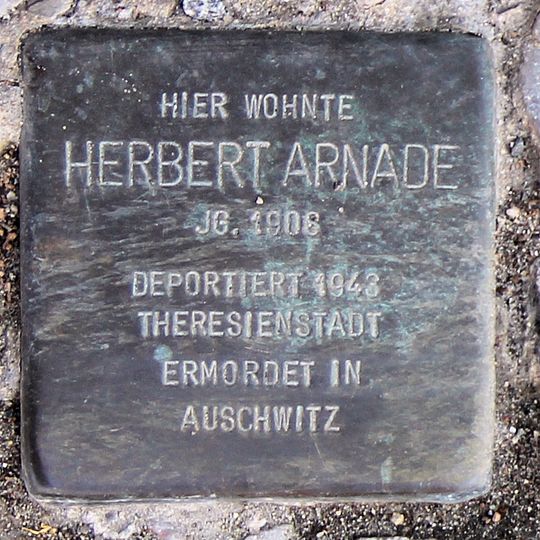 Stolperstein à la mémoire de Herbert Arnade