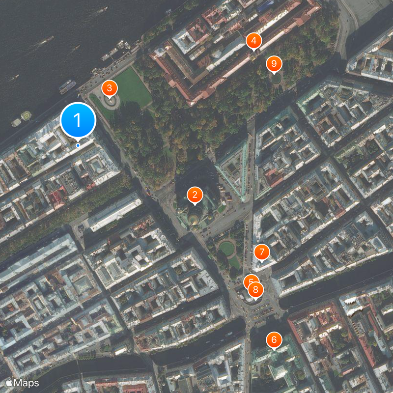 Senate and Sinod building Map