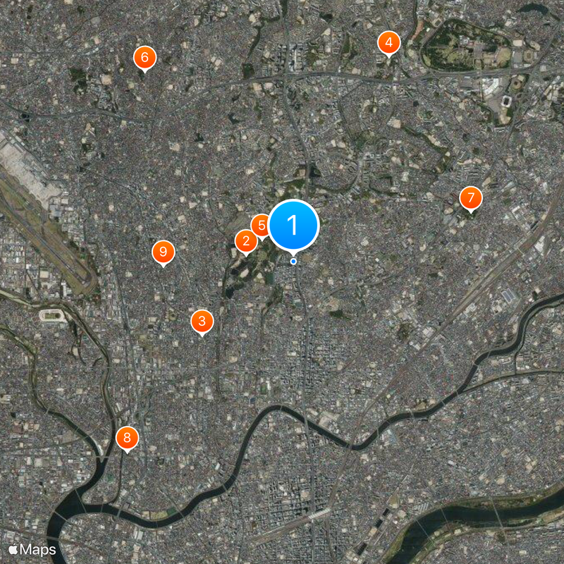 Kita-Osaka Kyuko Railway Map