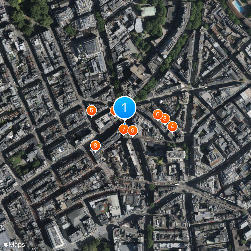 Cambridge Circus Map