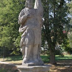 Statue of Saint Wenceslaus on the bridge in Bělá nad Radbuzou