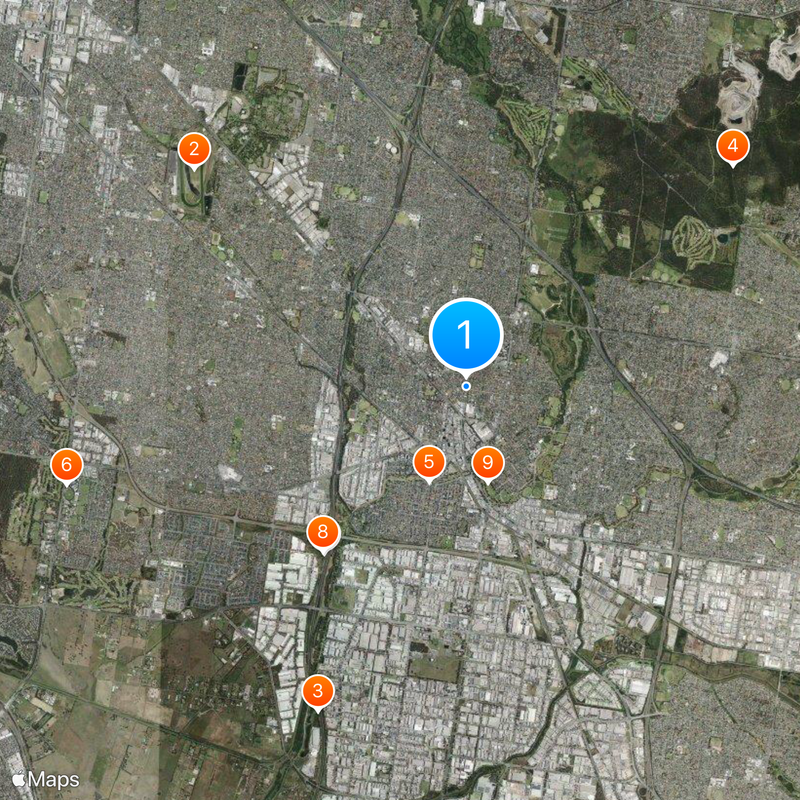 Dandenong Map