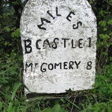 Milestone Approximately 260 Metres To South Of Heblands Cottages (That Part In Bishop's Castle Cp)