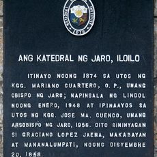 The Cathedral of Jaro, Iloilo historical marker