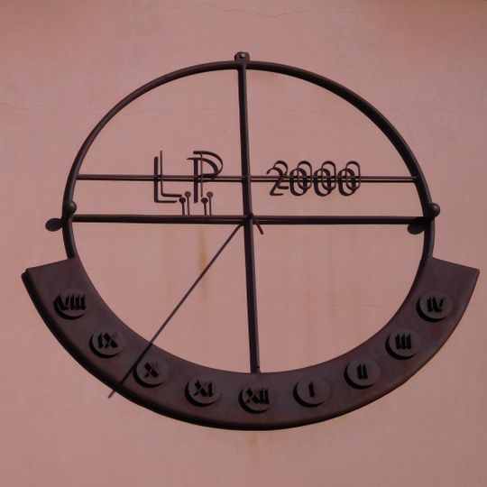 Sundial in Omská street