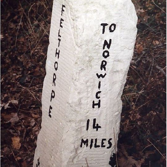 Milestone, Holt Road, opp. No. 24