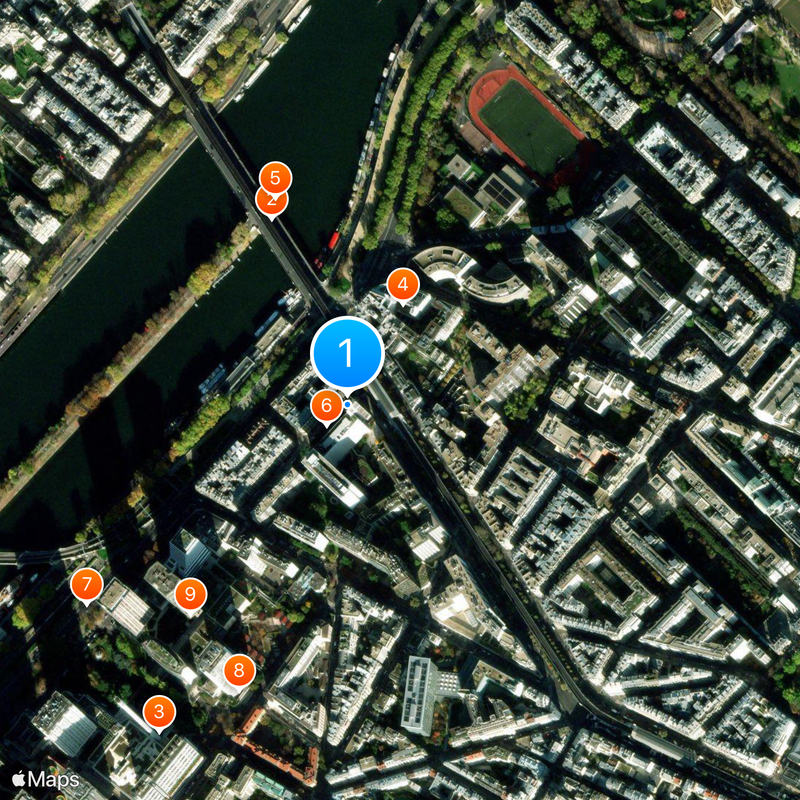 Vélodrome d'Hiver Map