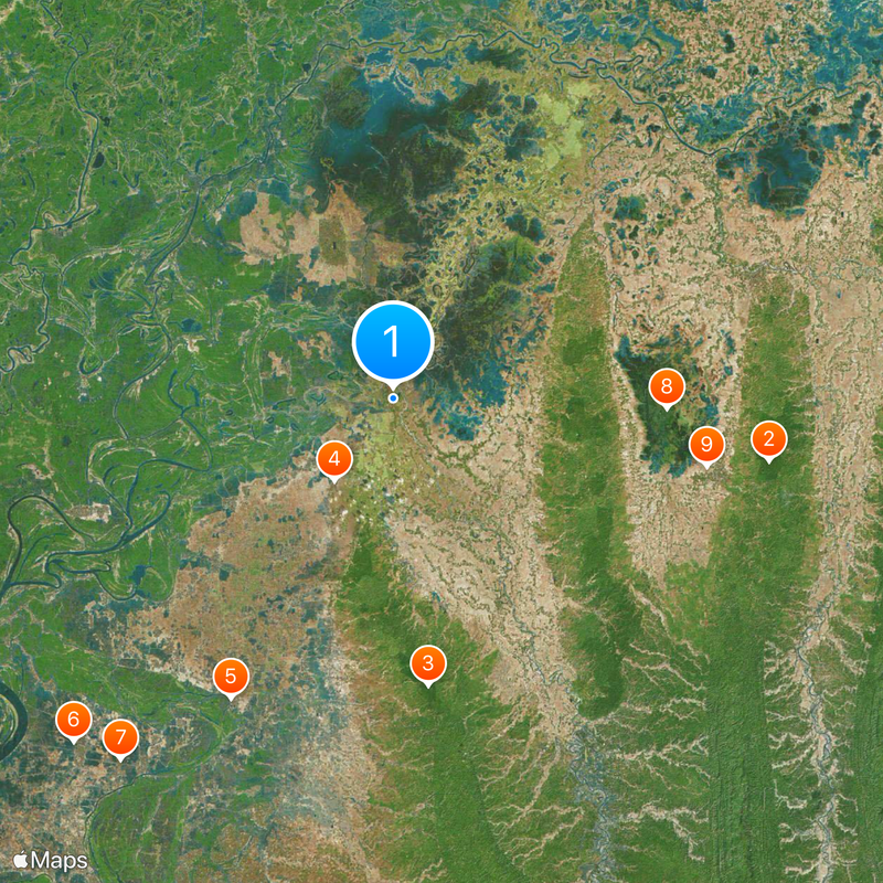 Habiganj District Map