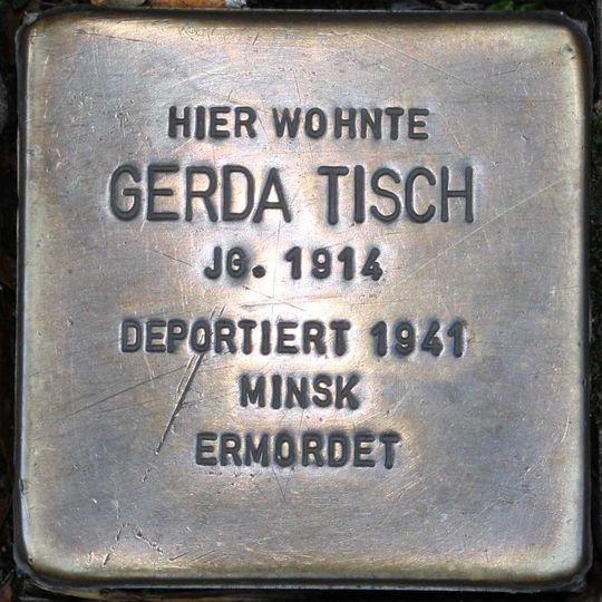 Stolperstein à la mémoire de Gerda Tisch