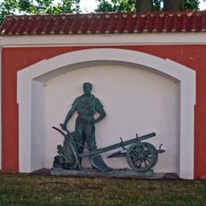Statue of plowman