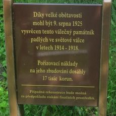 Pomník padlým v 1. světové válce v Mníšku