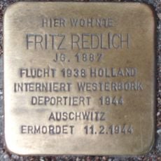 Stolperstein en memoria de Fritz Redlich
