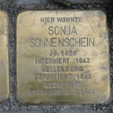 Stolperstein dedicated to Sonja Sonnenschein