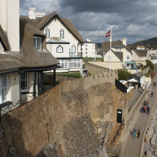 Garden Wall Of Clifton Cottage To Sea Front