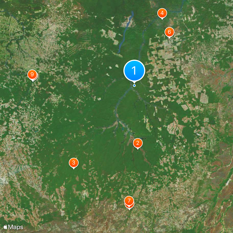 Xingu Indigenous Park Map