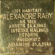 Stolperstein à la mémoire d'Alexandre Raby