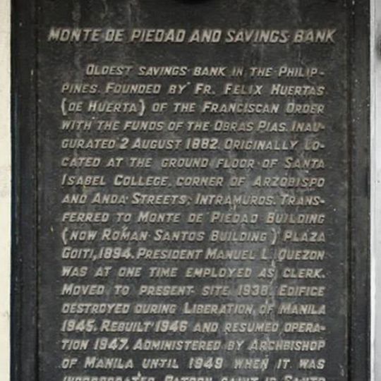 Monte de Piedad and Savings Bank historical marker