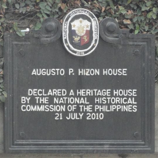 Augusto P. Hizon House historical marker