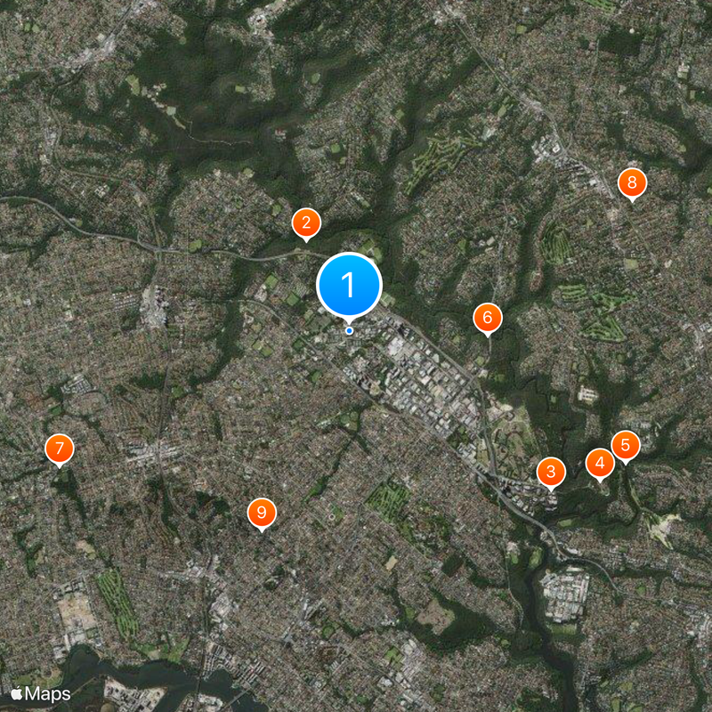 Macquarie University Map