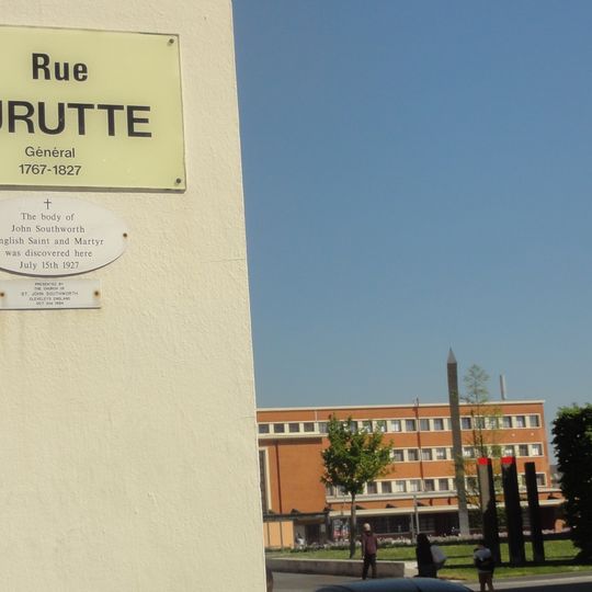 Lieu de découverte du corps de John Southworth le 15 juillet 1927 à Douai