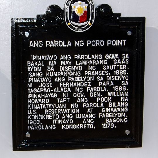 Poro Point Lighthouse historical marker
