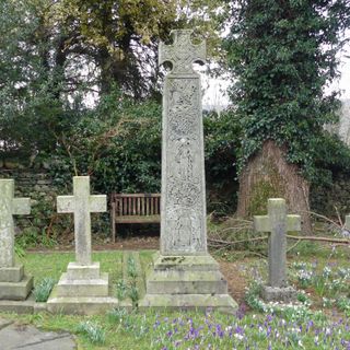 Memorial cross to John Ruskin approximately 23 metres east of St Andrew's Church