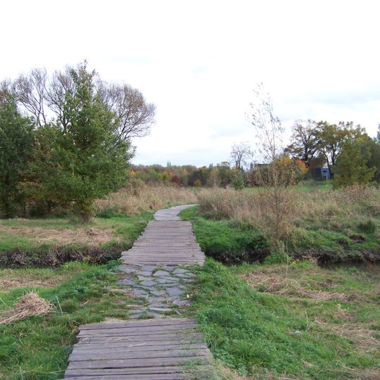 Lávka přes Rokytku na Čihadlech severoseverozápadně od Farské ulice