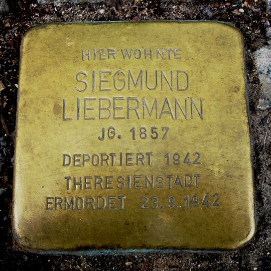 Stolperstein en memoria de Siegmund Liebermann