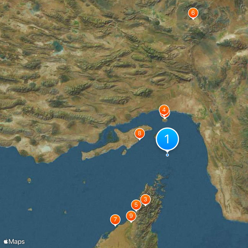 Strait of Hormuz Map
