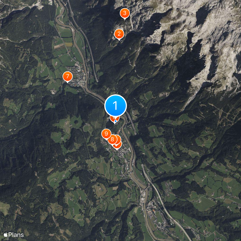 Château de Hohenwerfen Carte