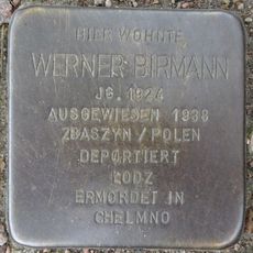 Stolperstein dedicated to Werner Birmann