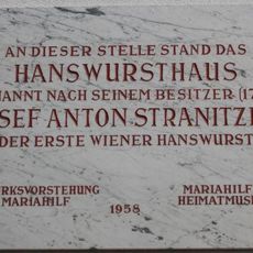 Gedenktafel für Josef Anton Stranitzky