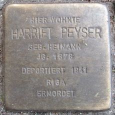 Stolperstein en memoria de Harriet Peyser