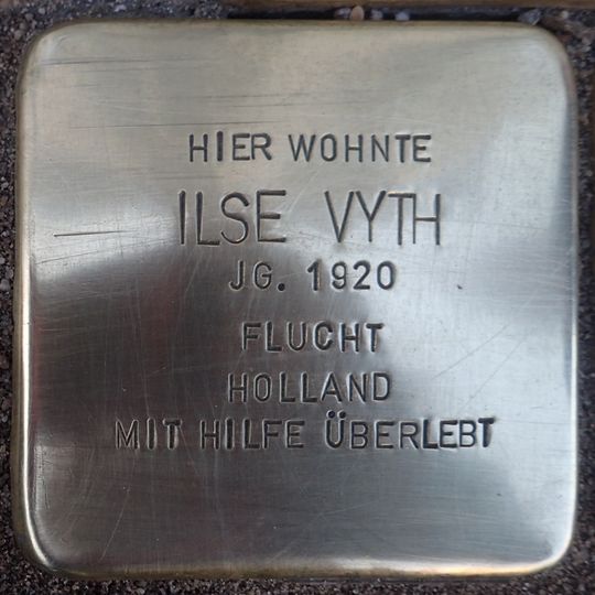 Stolperstein en memoria de Ilse Vyth
