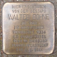 Stolperstein dedicated to Walter Bohne