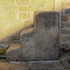 Mounting Block In Front Of Elm Tree Inn