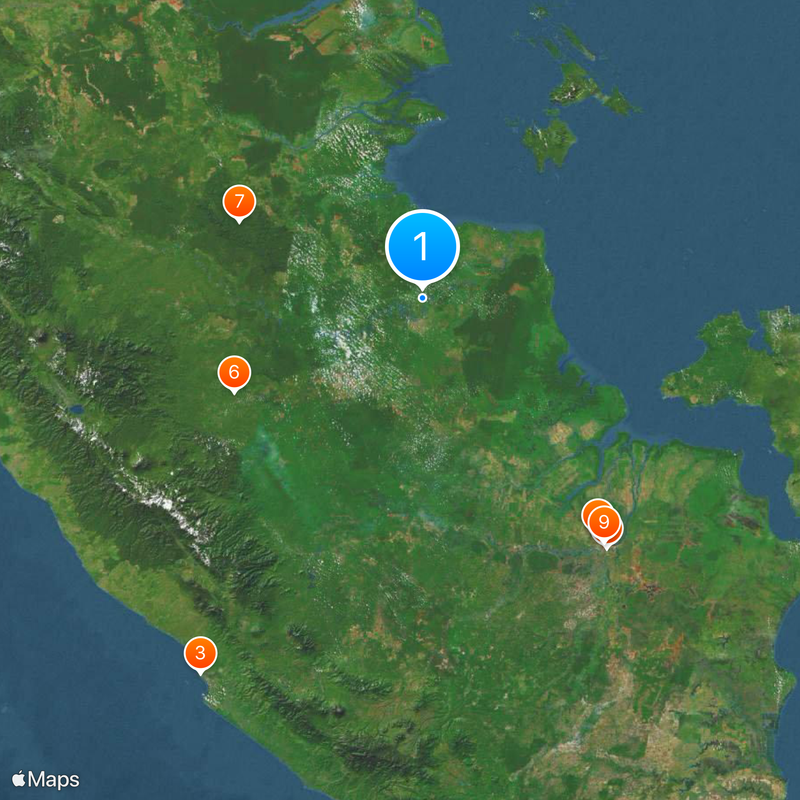 Muaro Jambi Temple Compounds Map