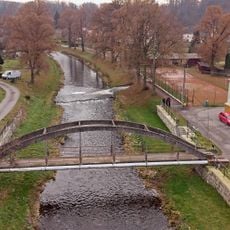 Lávka přes Divokou Orlici v Žamberku proti ulici Pod Kapličkou
