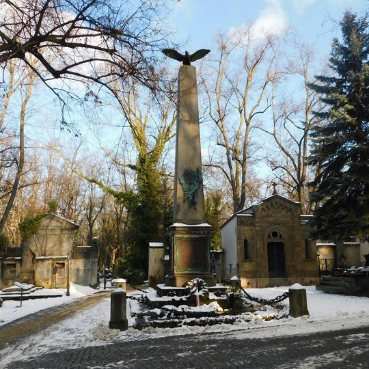 Památník Jindřicha Fügnera a Miroslava Tyrše na Olšanech