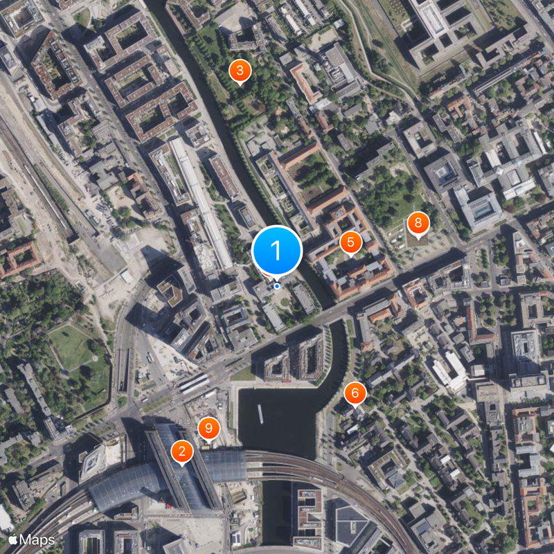 Berlin Hamburger Bahnhof Map