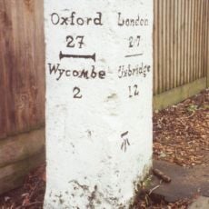 Milestone, London Road; King's Mead, E of town, was beside HalfwayHouse PH (since demolished 2011)