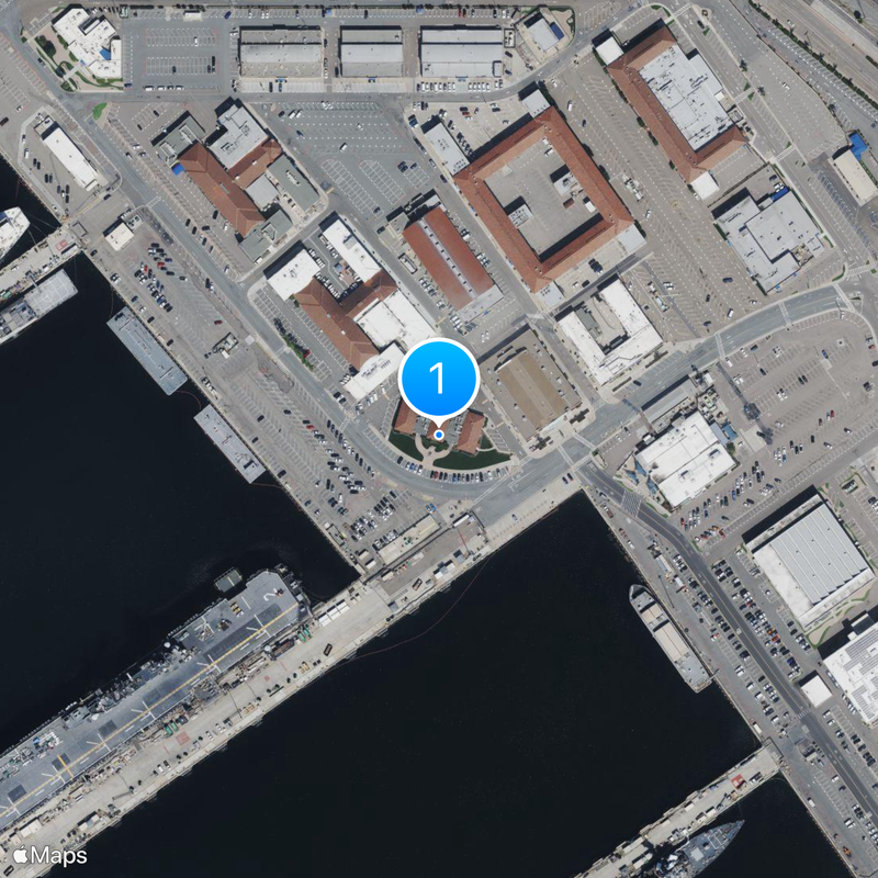 Base Naval de San Diego Mapa